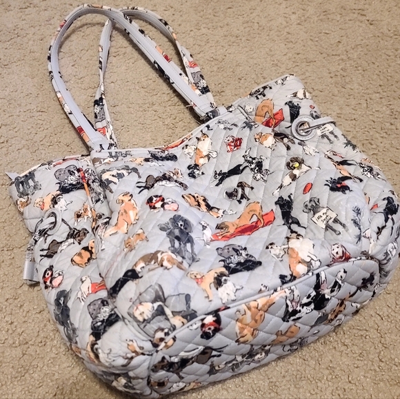 Vera Bradley, Dog Show Tote Bag - Grayish Blue - Picture 5 of 11